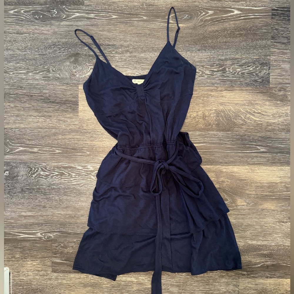 Old Navy Blue Ruffle Navy Sun Dress